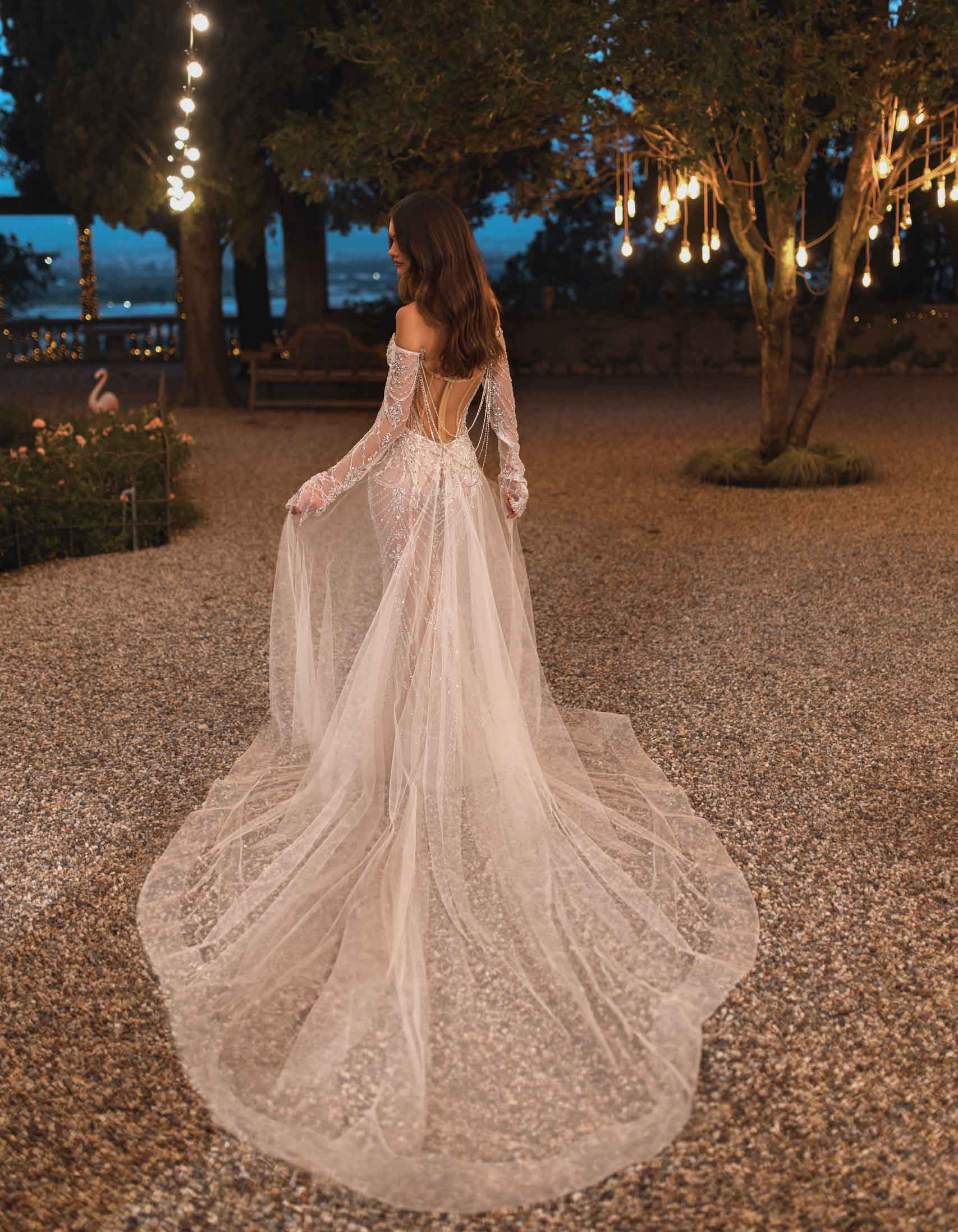 Berta Couture bridal dress met sleep